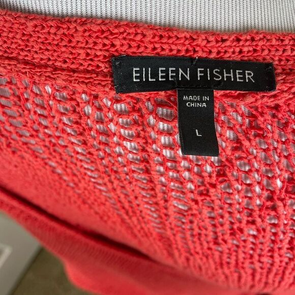 Eileen Fisher Sweater Cardigan sz Lg - Picture 5 of 5